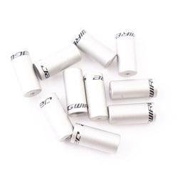 10x Jagwire Silver Alloy Outer Cable End Caps for 5mm Brake Gear Housing