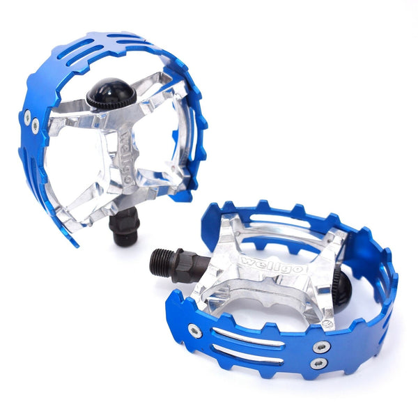 bear trap bike pedals Old school BMX XC-II Wellgo bear trap pedals 9/16" FOR 3 PIECE CRANKS