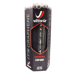 Vittoria Corsa G+ Graphene clincher 700 x 23c black/Gray sidewall Road Bike Tire