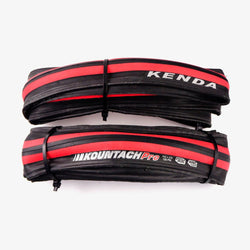Kenda Kountach Pro 700 x 23c K1092 Road Bike Tire Clincher Black/Red 2 compound