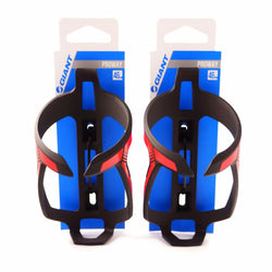 GIANT Proway Water Bottle Cage - Black & Neon Red 31g