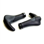 VELO MTB City Road Bike Handlebar Bar End Grips - Black/Grey - Ergon GP3 138mm