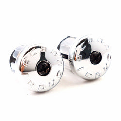 Cannondale Road Bike Chrome Plastic Screw-in Drop Handle Bar End Plugs