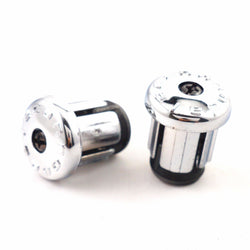 Cannondale Road Bike Chrome Plastic Screw-in Drop Handle Bar End Plugs