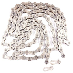 KMC X10.93 silver 10 Speed Stretch-Proof Bike Chain 112L with missing link