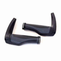 GIANT Connect ERGO Max Plus lock-on MTB Handlebar grips Black/Gray-Gray/White