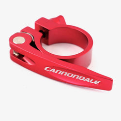 Cannondale Bicycle Road Seatpost Seat Clamp 31.8mm With Quick Release Green Red