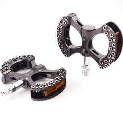 MKS Lambda Platform Bicycle 9/16" 3-Piece Crank Bike MTB BMX Pedal Black