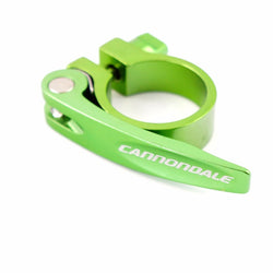 Cannondale Bicycle Road Seatpost Seat Clamp 31.8mm With Quick Release Green Red