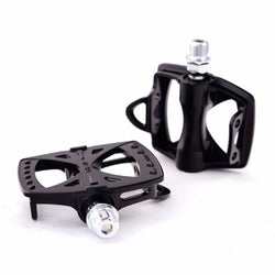 MKS GR-10 Alloy Racing Track Fixed Gear Wide platform Bike Pedal Black / Silver