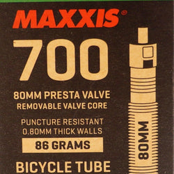 1Pack - 6 Pack Maxxis Welter Weight 700x18-25C 80mm Bike Inner Tube Presta FV