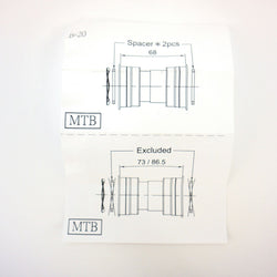 Quai Ceramic Bearing Bottom Bracket PF30/Press Fit 30MM/BB30-FSA,SRAM,Rotor | Quai セラミックベアリング ボトムブラケット PF30/Press Fit 30MM/BB30-FSA,SRAM,Rotor