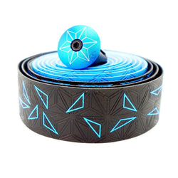 Supacaz Super Sticky Kush Red Blue White / Bling Oil Slick Star Fade Bar Tape