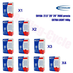 1pack-4pack Schwalbe SV19A 28" 29" 700C-650B Presta Valve Inner Tire Road MTB