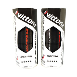 Vittoria Corsa G2.0 Competition 700 x 25C Full Black Road Bike Clincher Tire| Vittoria Corsa G2.0 Competition 700 x 25C ロード クリンチャータイヤ フルブラック