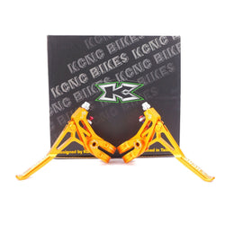 KCNC V6 VB6 MTB Brake Lever Set - Aluminum FUll CNC- 66g Gold clamp 22.2mm