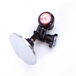 Gearoop Alloy LED Light MTB Road Bicycle Drop Bar Rear View Mirror Black