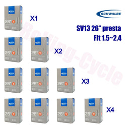 1pack - 4pack Schwalbe SV13 26 x 1.50 - 2.40 Presta Valve FV 40mm MTB Bike Tube