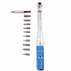 RESQ Tool Pro 1/4" inch drive Torque Wrench 2-25Nm 22-225 in/lb Adjustable Gauge