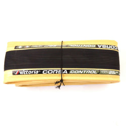 Vittoria Corsa Control G+ 700 x 25C Clincher black para Tan Skinwall bike Tire