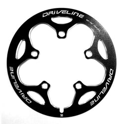 Driveline Super  G2 BCD 110mm Full CNC Road Chainring Guard - Black 50/52/53T| Driveline Super  G2 BCD 110mm Full CNC ロード チェーンリングガード ブラック 50/52/53T