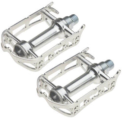 MKS Sylvan Road Classic Vintage  Bike Bicycle Pedal Road Bike Pedal Silver/Black