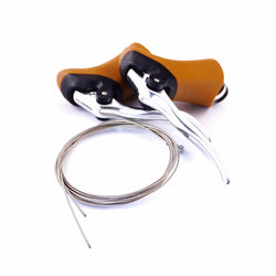 Tektro RL340 Brown  Aero Road Bike Brake Lever Set 800/2000mm Cable-Gum/Silver