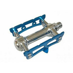 MKS Prime Sylvan Track Alloy 9/16" Toe Clip Compatible Bicycle Pedal Red or Blue