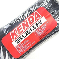 KENDA 26x1.25/1.5 F/V Presta/French MTB Bike Inner Tubes - 2 pcs