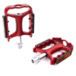 Wellgo M-111 9/16" Aluminum Pedals Platform for MTB Mountain Bike - Red~