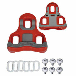 Wellgo RC-7B Road Bike Pedal Cleats 6 Deg Float Look Keo Compatible Red
