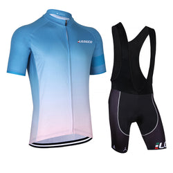 LQSGCD BS-020 Cycle jersey & Bib shorts Set |  LQSGCD BS-020 半袖サイクルジャージ＆ビブショーツ上下セット　ブラック・ホワイト　2021年モデル