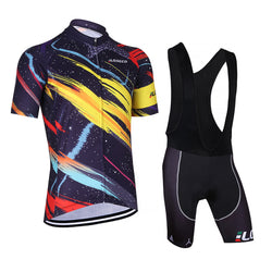 LQSGCD BS-016 Cycle jersey & Bib shorts Set |  LQSGCD BS-016 半袖サイクルジャージ＆ビブショーツ上下セット　ブラック・ホワイト　2021年モデル