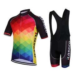 LQSGCD BS-011 SHORT SLEEVE JERSEY & BIB SHORTS SET|LQSGCD BS-011 半袖サイクルジャージ＆ビブショーツ上下セット