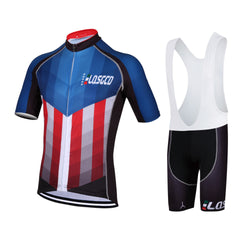 LQSGCD BS-014 SHORT SLEEVE JERSEY & BIB SHORTS SET|LQSGCD BS-014 半袖サイクルジャージ＆ビブショーツ上下セット