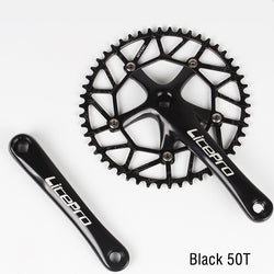 LITEPRO NARROW-WIDE TEETH SINGLE CHAIN RING AND 170MM CRANK ARM SET CS-527|LITEPRO ナローワイドチェーンリング＋170MM クランクアーム セット CS-527