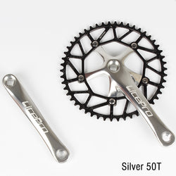 LITEPRO NARROW-WIDE TEETH SINGLE CHAIN RING AND 170MM CRANK ARM SET CS-527|LITEPRO ナローワイドチェーンリング＋170MM クランクアーム セット CS-527