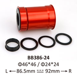 Tipsum G3 grade ceramic bearing bottom bracket PF386-24 Shimano |  Tipsum G3グレード 窒化珪素セラミックベアリング採用 自転車用ボトムブラケット シマノクランク用 PF386-24