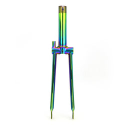 Tipsum titanium Front fork & Rear frame for Brompton (RAINBOW) | Tipsum  ブロンプトン用 チタン合金 フロントフォーク ＆ リアフレーム（マジョーラカラー）
