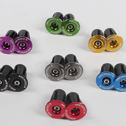 MEROCA HANDLEBAR END SET 22-24MM ALUMINIUM|MEROCA ハンドルバーエンド左右セット 22-24MM アルミ製　