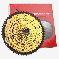 RACEWORK 12 SPEED MTB CASSETTE 11-52T STEEL GOLD|RACEWORK 12速 MTB用カセット 11-52T スチール製 ゴールド