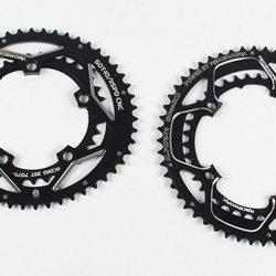 RACEWORK OUTER / INNER ROAD CHAINRING SET 35 / 50T OR 39 / 53T|RACEWORK アウター / インナー チェーンリングセット ロード用  35 / 50T OR 39 / 53T