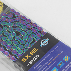 SUMC SX9EL 9-SPEED SEMI-HOLLOW CHAIN STEEL FOR SHIMANO / SRAM / CAMPAGNOLO|SUMC SX9EL 9速 中空チェーン スチール製 SHIMANO / SRAM / CAMPAGNOLO