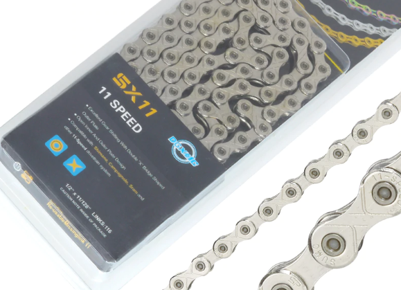 SUMC SX11 11-SPEED CHAIN STEEL SILVER FOR SHIMANO / SRAM / CAMPAGNOLO ...