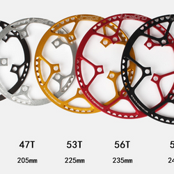 Litepro Single Chain Ring 45T 47T 53T 56T 58T Fokdignbike LP-045|LITEPRO シングルチェーンリング 45T 47T 53T 56T 58T 折り畳み自転車用 LP-045
