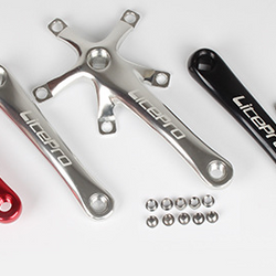 LITEPRO CRANK SET 45T 47T 53T 56T 58T CHAIN RING AND 170MM GRANK CS-045|LITEPRO クランクセット チェーンリング 45T 47T 53T 56T 58T＋170MM クランクアーム 折り畳み自転車用 CS-045