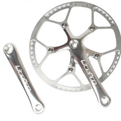 LITEPRO CRANK SET 45T 47T 53T 56T 58T CHAIN RING AND 170MM GRANK CS-045|LITEPRO クランクセット チェーンリング 45T 47T 53T 56T 58T＋170MM クランクアーム 折り畳み自転車用 CS-045