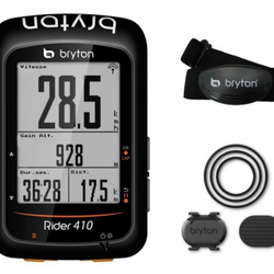Bryton Rider 410T GPS + Heart Rate Cadence Bundle Cycling Computer 72 funtions