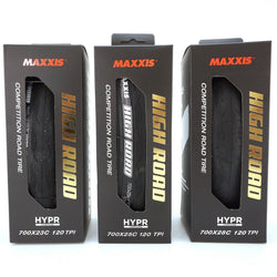 1 or 2 Tires Maxxis High Road Clincher or TLR Tubeless Ready 700x23/25/28C Black