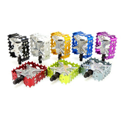 Wellgo BMX MTB Bear Trap Old school Bike Pedal 9/16" or 1/2" Black Blue Red Gold